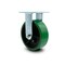 Service Caster 6 Inch Green Poly on Cast Iron Wheel Rigid Caster with Roller Bearing SCC SCC-30R620-PUR-GB - alternate 1